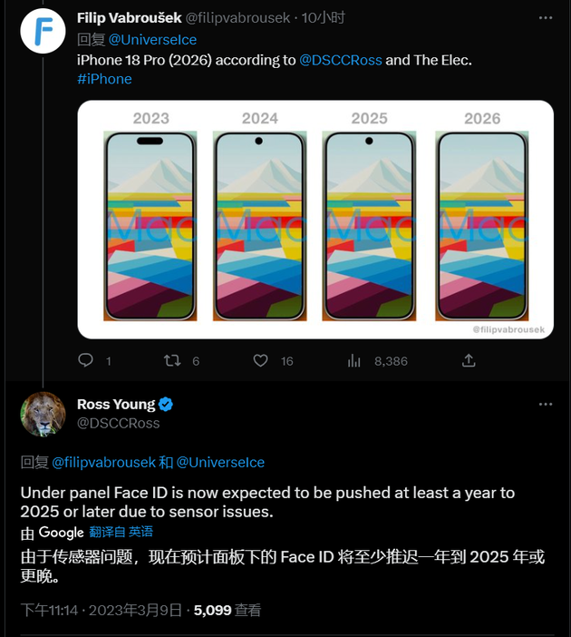 庐江苹果手机维修分享:屏下Face ID有什么优势？iPhone何时会有屏下Face ID？ 