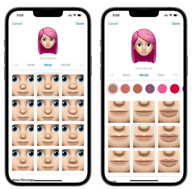 庐江苹果手机维修分享​iOS 16中的拟我表情有了哪些变化和升级 